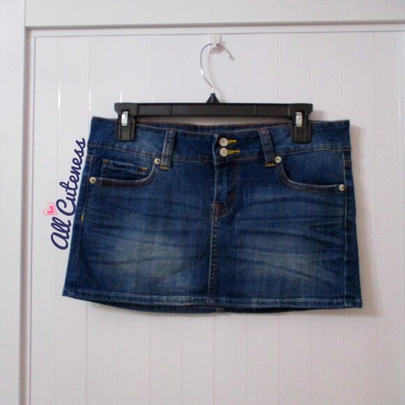 JUST U.S.A. Denim Mini Skirt Size M - Picture 5 of 6